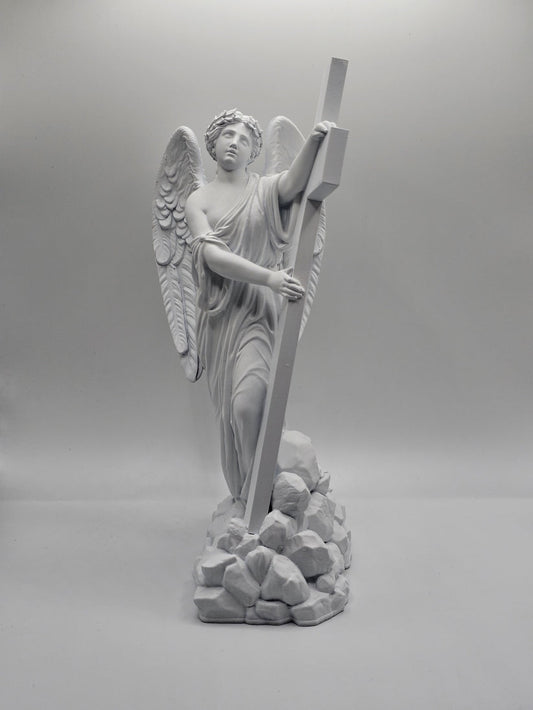 Statuette "Angel Holding the Cross"