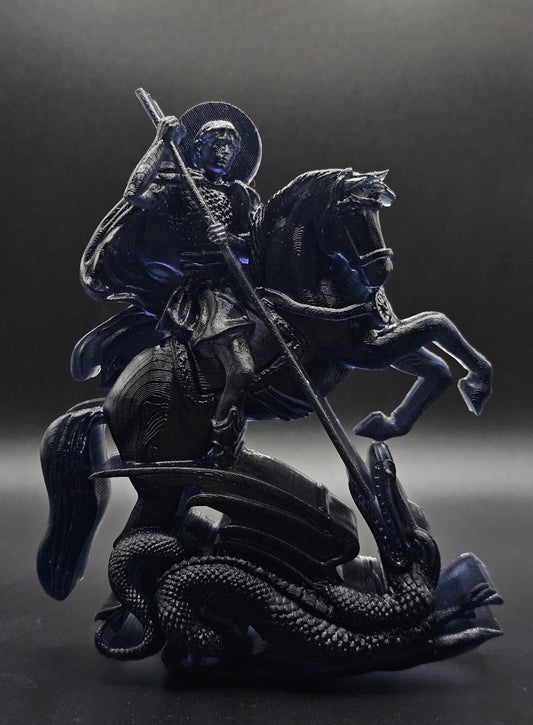 Saint George Slaying the Dragon Black Smoke Edition