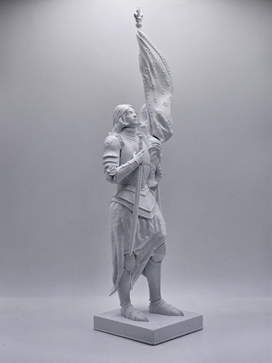 Statuette of Saint Joan of Arc - Minimalist Base - 25 centimeters