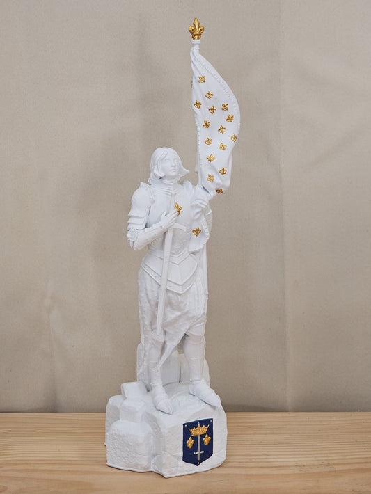 Joan of Arc Statuette - 28 cm, Painted in Color